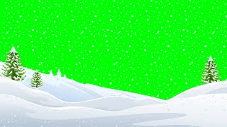 snow and snow trees green screen video [upl. by Edmond353]