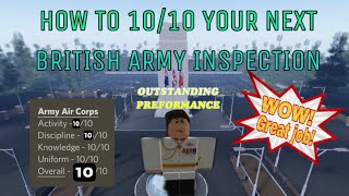 HOW TO DO INSPECTIONS IN SHARKUSES BRITISH ARMY ROBLOX [upl. by Keever461]