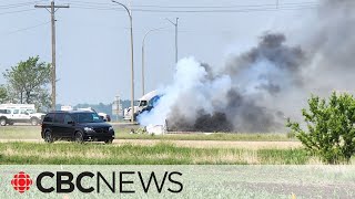 15 confirmed dead 10 hospitalized in horrific Manitoba crash [upl. by Olaznog387]