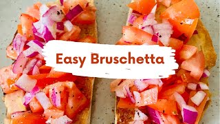 Easy Bruschetta recipe  Bruschetta in 2 minutes  Easy snack [upl. by Nylsirhc593]