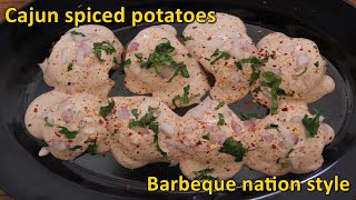 Crispy potato  Cajun Spiced Potatoes  Barbeque Nation Style Recipe [upl. by Renate]