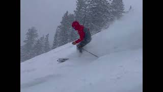 Telemark skiing powder highlights 2023 Grand Targhee Bridger Bowl [upl. by Celio]