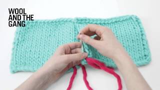 How to knit Vertical invisible seaming [upl. by Eidda838]