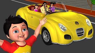 Driving in My Car Song  We Are Going in Our Car  3D Nursery Rhymes amp Songs for Children [upl. by Sammer839]