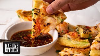 Koreanstyle Prawn amp Scallion Pancakes  Marions Kitchen [upl. by Griffin]