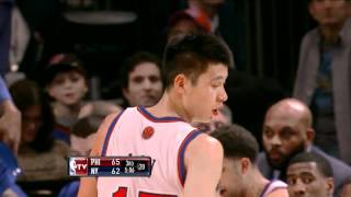 The Jeremy Lin Show Vs Philadelphia 76ers 31112 [upl. by Norab]