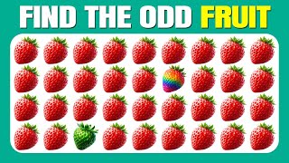 Find the ODD One Out  Fruit Edition 🍎🥑🍉 Easy Medium Hard  30 Ultimate Levels Quizzer Odin [upl. by Uria]