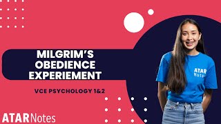 Milgrams Obedience Experiment  VCE Psychology 1amp2 [upl. by Baylor]