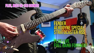 Unboxing  Playing the Fender Aerodyne Special Stratocaster HSS [upl. by Wanonah391]