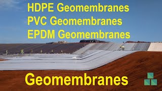 Geomembranes  HDPE  PVC  EPDM  Types and Applications [upl. by Trude]