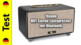 1byone HIFI StereoLautsprecher mit Bluetooth Test deutsch [upl. by Asertal]