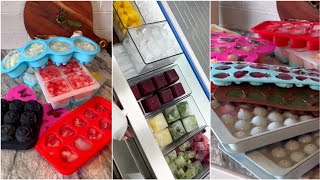 Satisfying ice drawer restock🍇🍒ASMR [upl. by Irrehs610]