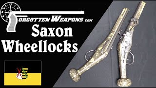 Beautiful 16th Century Saxon Wheellock Pistols [upl. by Nihs454]