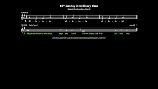 16th Sunday in Ordinary Time Gospel Acclamation Year B Australia [upl. by Ford]