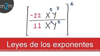 Leyes de los exponentes│ejercicio 6 [upl. by Kerek829]