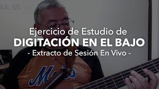 Ejercicio de Digitación en el Bajo  Instituto de Bajo [upl. by Ramor534]