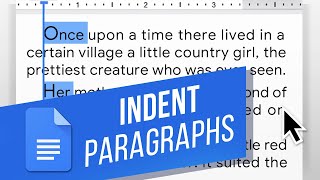 How to Indent Paragraphs in Google Docs  Customize Indents with the Ruler [upl. by Gow]