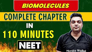 BIOMOLECULES in 110 minutes  Complete Chapter for NEET [upl. by Ferro]