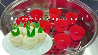 Resepi kuih apam nasi kukus mudah dan sedap [upl. by Ahsieym]