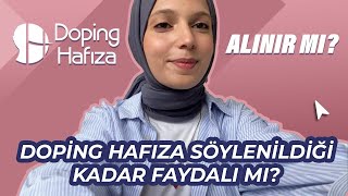 Doping Hafıza Söylenildiği Kadar Faydalı Mı  Alınır Mı DopingHafiza Yks2025 [upl. by Anegal417]