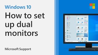 How to set up multiple monitors on Windows 10  Microsoft [upl. by Narib179]