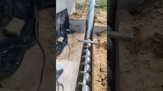 Hot dip galvanised dung cleaning auger installation process [upl. by Moureaux]