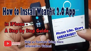 How to Install Wearfit 20 App in iPhone  A Step by Step Guide [upl. by Jopa892]