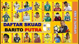 SKUAD BARITO PUTERA  LIGA 1 20222023  PEMAIN BARU [upl. by Atirehs715]