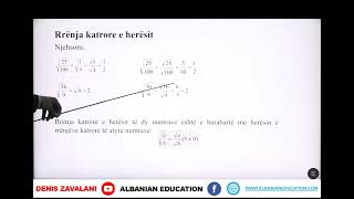 8 02 024 Java e gjashtë Matematikë Rrënja katrore e prodhimit dhe e herësit [upl. by Libna]