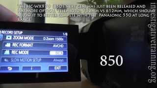 Panasonic HC V550K vs HC W850k [upl. by Schargel]