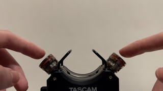 ASMR Deep and Sensitive Tascam Mic Touching with Fingertips [upl. by Vharat]