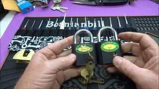 524 Chinese Bicentric Padlocks Picked Open [upl. by Novit]