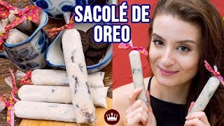 DE OREO SACOLÉ  GELADINHO  DINDIN  GELINHO bem pedaçudo  Cozinha do Bom Gosto  Gabi Rossi [upl. by Ritter]