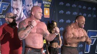 FFF MMA  Ceremonia ważenia  Face to face [upl. by Corwun]