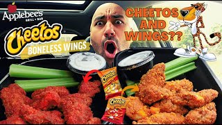 Applebees New Cheetos Boneless Wings Review  EXCLUSIVE FLAVOR [upl. by Berg]