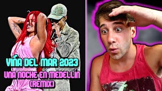 ZUKWAAN REACCIONA a Karol G ft Cris Mj  Una Noche en Medellín Remix  Festival de Viña Del Mar 2023 [upl. by Feetal]