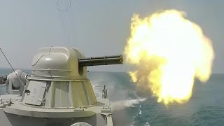 Russian Close In Weapon Systems In Action 30mm AK630 amp AK306 CIWS Live Fire [upl. by Dinin380]