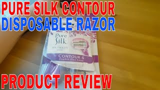 ✅ How To Use Pure Silk Contour 6 Disposable Razor Review [upl. by Gasparo]