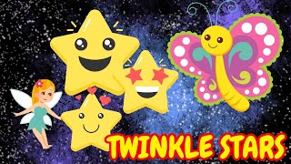 Twinkle Twinkle Little Star  A Calming Bedtime Song  PANDA KIDS SONG [upl. by Alikahs215]