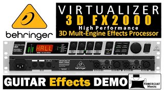 Behringer VIRTUALIZER 3D FX2000 MultiEffects Processor Guitar Effects [upl. by Stoeber]