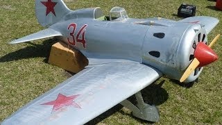 Polikarpov I16 fighter maiden flight at 5414 SMMAC [upl. by Liamsi]