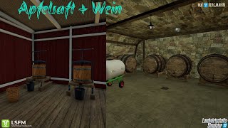 LS 22 Hof Bergmann Tutorial  Apfelsaft  Apfelwein [upl. by Bal]