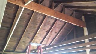 house remodel  part 12 vaulted ceilings [upl. by Novad]