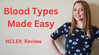 BLOOD TYPES MADE EASY ABO AND RH FACTOR  NCLEX REVIEW [upl. by Stempien]