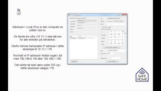 Safehome  Video 4  DK  MP IP kamera  Opsætning til netværk og fjernadgang [upl. by Beyer]