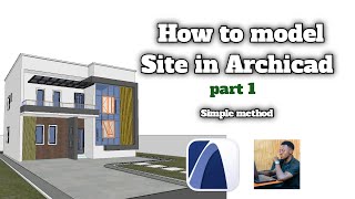 Site model Archicad tutorial [upl. by Cioffred]