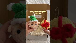 Crochet Christmas ornaments 🎄 Elf and present Christmas ornaments 🎁 [upl. by Wolsky]