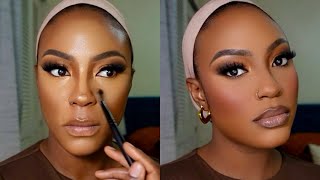 DETAILED BEGINNER MAKEUP TUTORIAL  THE CORRECT ORDER OF MAKEUP APPLICATION darkskin brownskin [upl. by Nnylarej346]