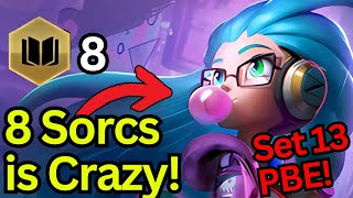 8 Sorcerers Damge is INSANE TFT Set 13 PBE [upl. by Angi]