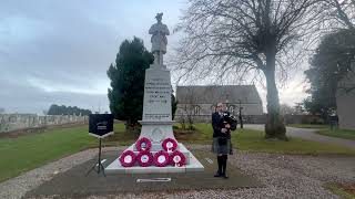 Meldrum Academy The Flooers o the Forest Remembrance Day 2024 [upl. by Lucais]